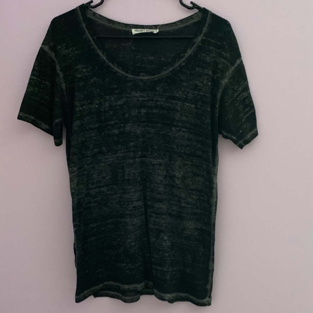 Sheer, Distressed Graphic Tee
